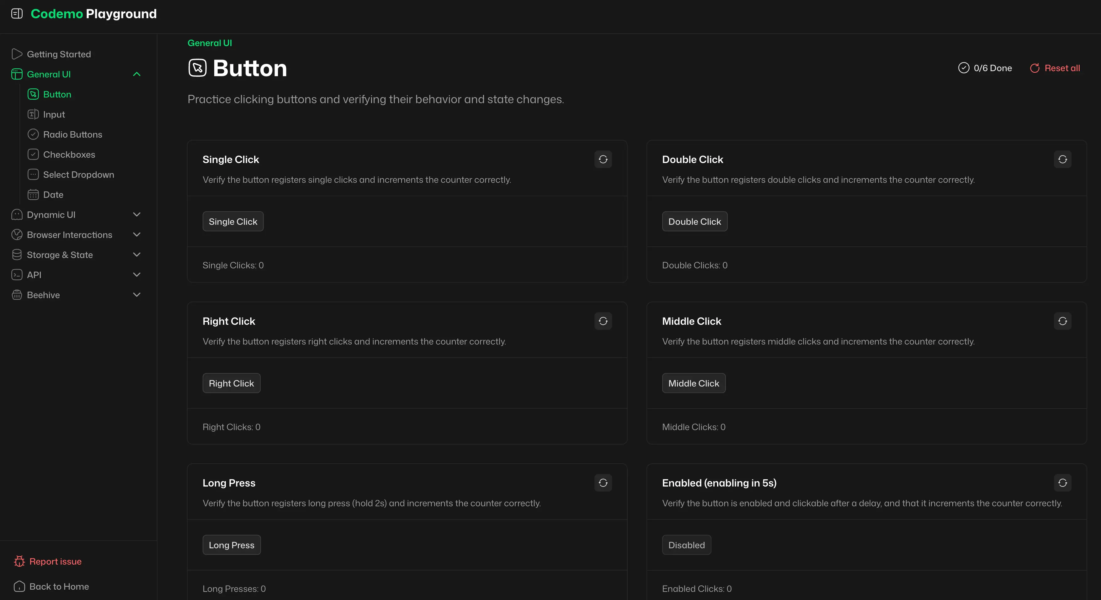 codemo playground button
