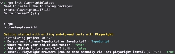 install playwright
