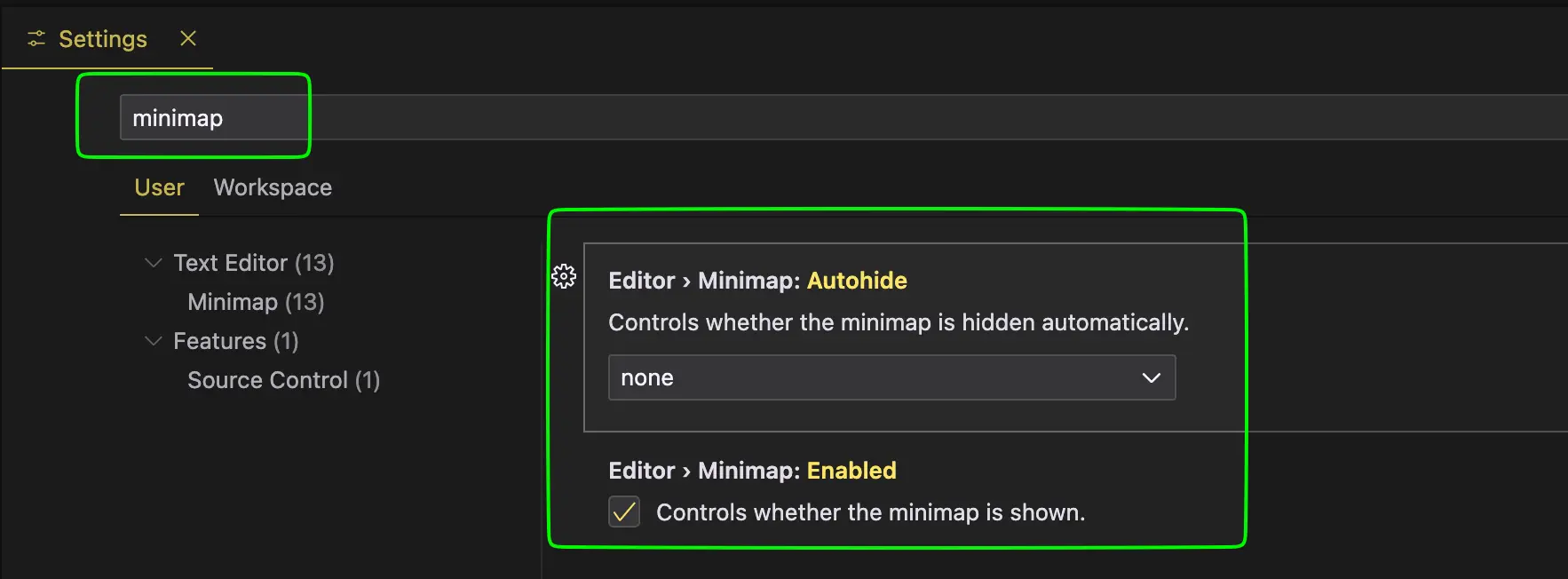 Minimap Setting