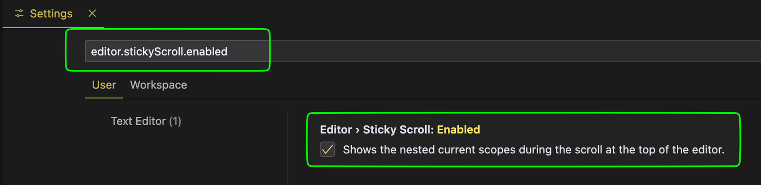 Sticky Scroll