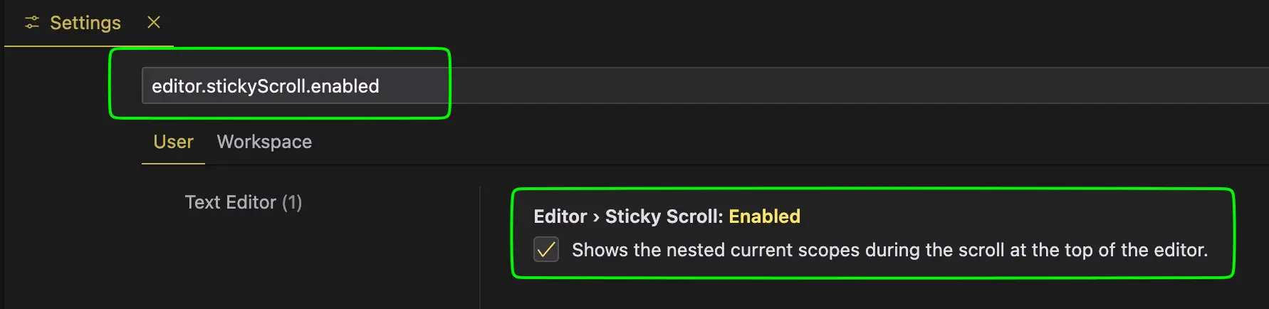 Sticky Scroll